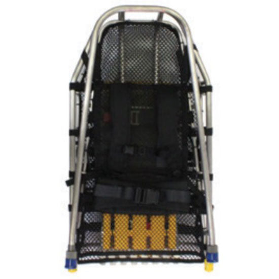 Traverse split-apart stretcher backpack harness on Titan-Ti basket half